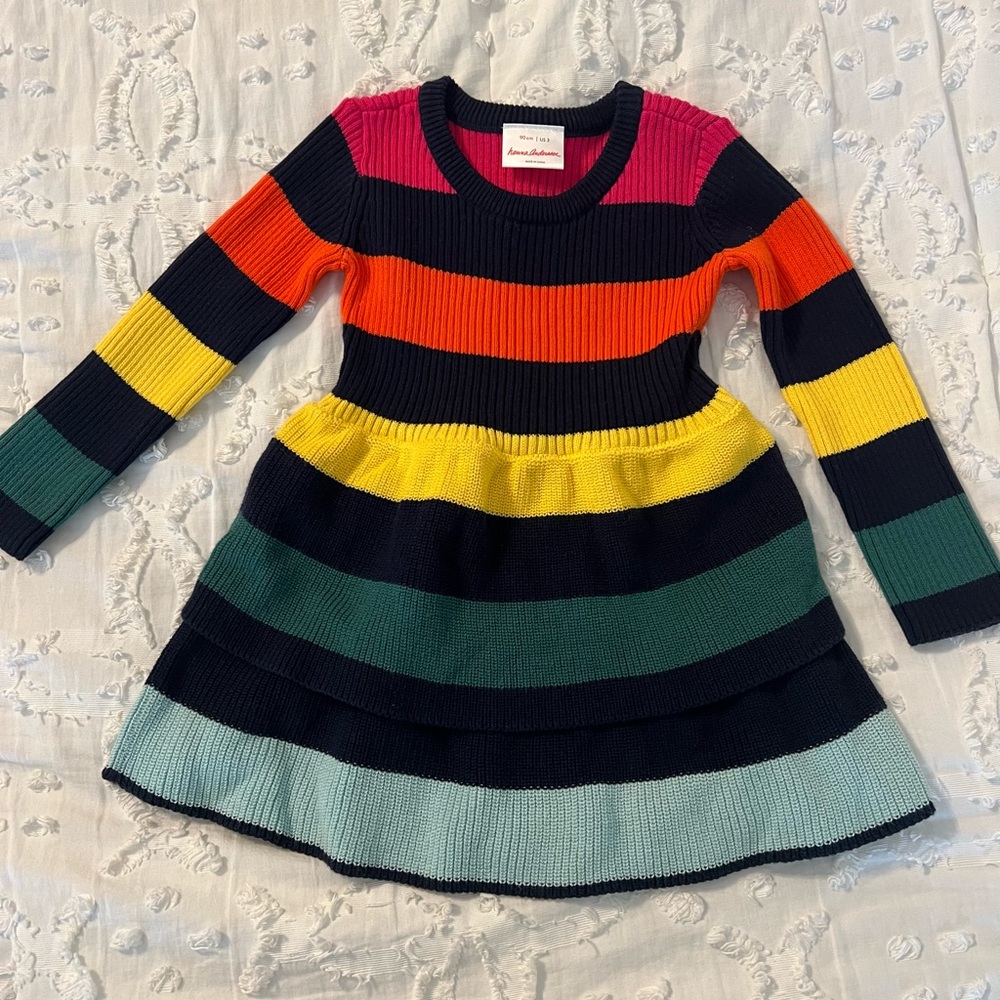 Hanna Andersson rainbow sweater dress